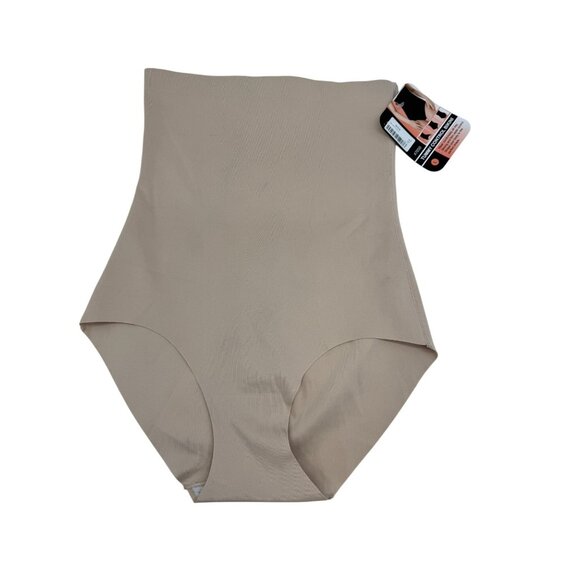 Bellini Womens Tummy Control High Waist Bikini Brief Shapewear Size L Beige NWT - Picture 1 of 8